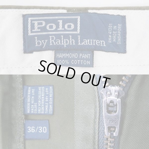 画像3: 90-00's Polo Ralph Lauren 2タック チノトラウザー "W36 L30" (3)