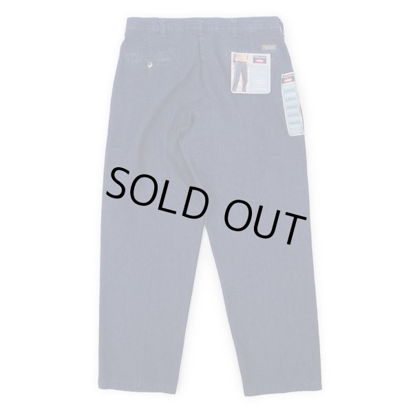 画像2: 00's Timbercreek by Wrangler 2タック デニムトラウザー "W34 L30 / DEADSTOCK" (2)