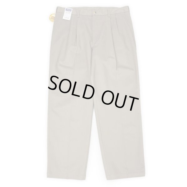 画像2: 00's Timbercreek by Wrangler 2タックチノトラウザー "GREGE / W36 L30 / DEADSTOCK" (2)
