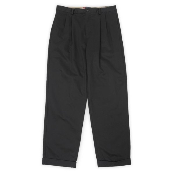 画像1: 00's CHAPS 2タック チノトラウザー "BLACK / W33 L32" (1)