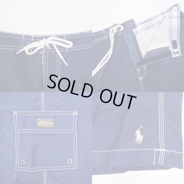 画像4: 00's Polo Ralph Lauren ナイロンショーツ "NAVY" (4)