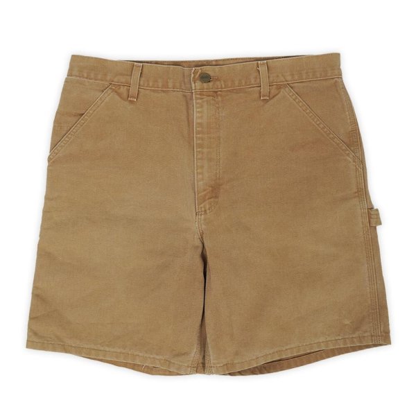 画像1: Late 90's Carhartt ダックペインターショーツ "B25BRN / MADE IN USA" (1)