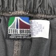 画像3: 90's STEEL BRIDGE カラーシャンブレー ショーツ "CHARCOAL / MADE IN USA / DEADSTOCK" (3)