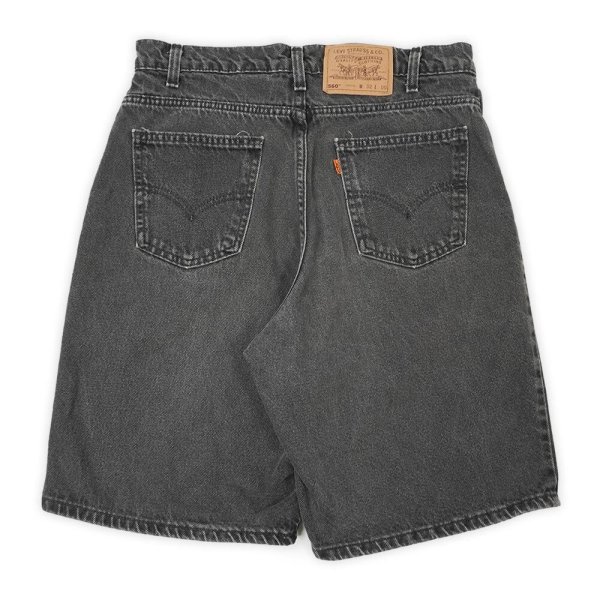 画像2: 90's Levi's 560 ブラックデニムショーツ "MADE IN USA / W32 L00" (2)