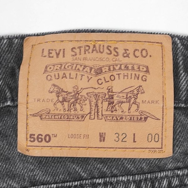 画像3: 90's Levi's 560 ブラックデニムショーツ "MADE IN USA / W32 L00" (3)