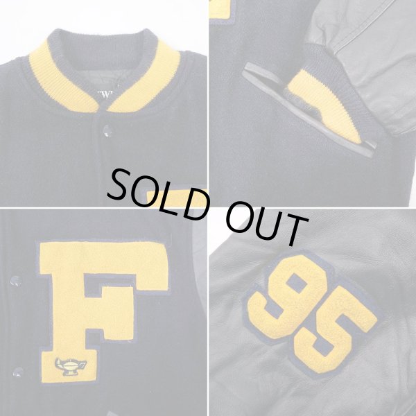 画像4: 90's BUTWIN レザー切り替え スタジャン “MADE IN USA” (4)