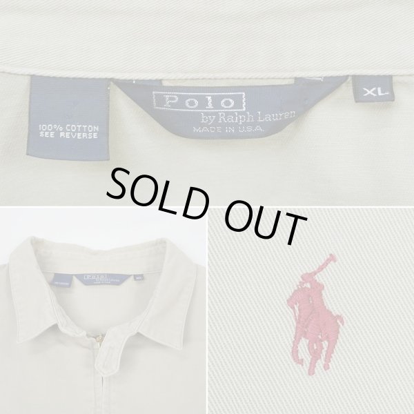 画像2: 90's Polo Ralph Lauren コットンツイル スウィングトップ "MADE IN USA" (2)