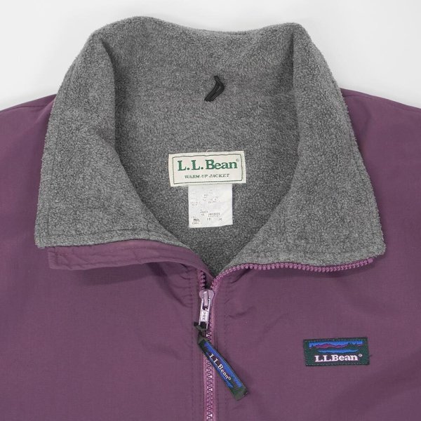 画像3: 90's L.L.Bean ウォームアップジャケット "MADE IN USA / PURPLE" (3)