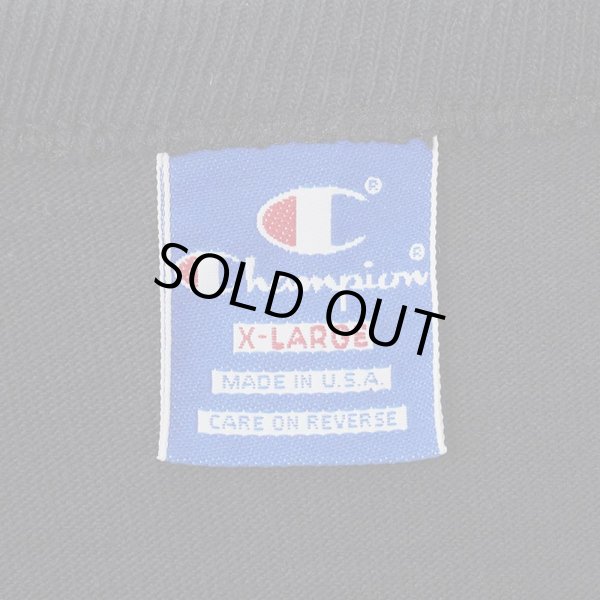 画像2: 90's Champion スクリプトロゴ Tシャツ "BLACK / MADE IN USA" (2)