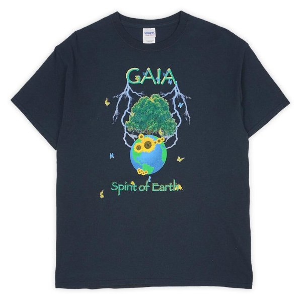 画像1: 00's GAIA Spirit Earth 両面プリントTシャツ (1)