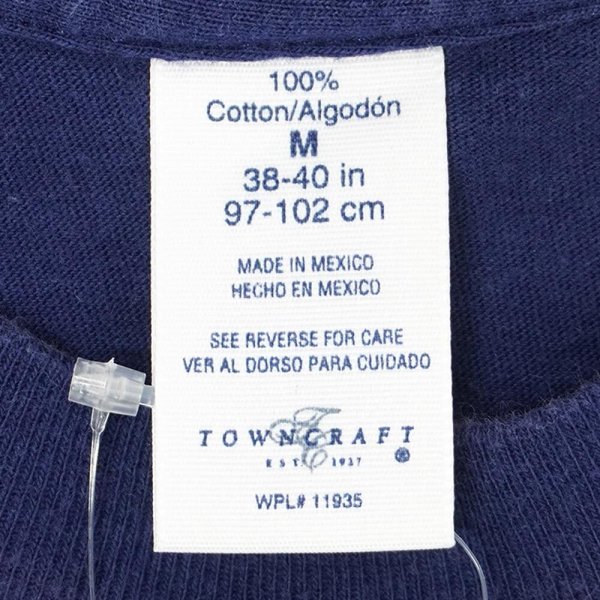 画像2: 90's TOWN CRAFT ポケットTシャツ "FADE NAVY" (2)