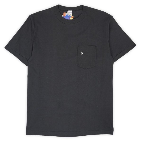 画像1: 90's JC Penney ポケットTシャツ "MADE IN USA / DEADSTOCK / BLACK" (1)