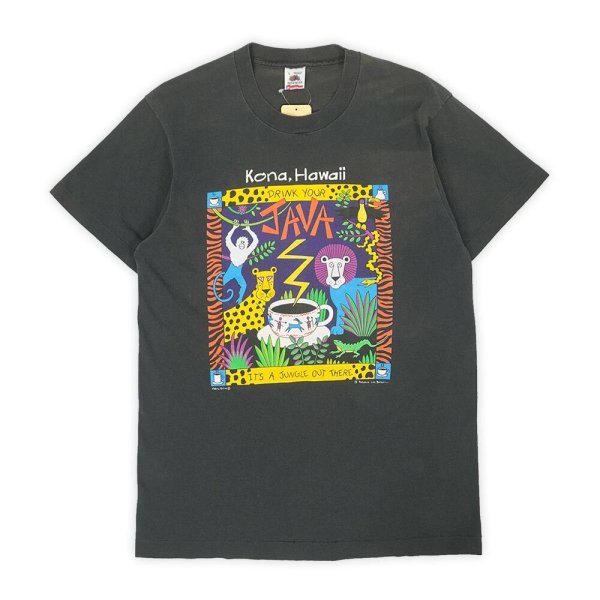 画像1: 90's Rebecca Lee Baldwin プリントTシャツ "DRINK YOUR JAVA / MADE IN USA" (1)