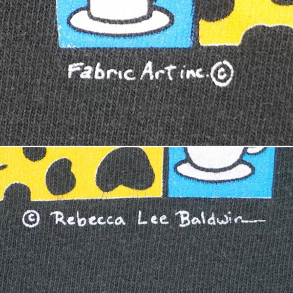 画像4: 90's Rebecca Lee Baldwin プリントTシャツ "DRINK YOUR JAVA / MADE IN USA" (4)