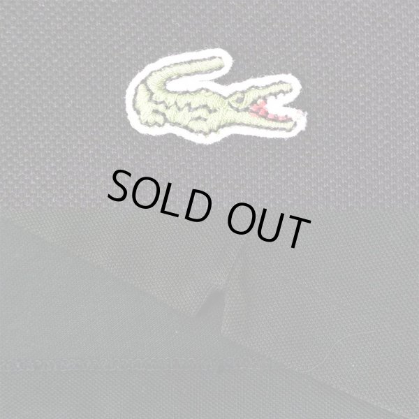 画像3: 00's LACOSTE ポロシャツ "DESIGNED IN FRANCE / BLACK" (3)