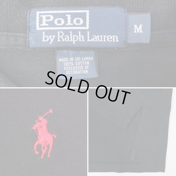 画像2: 90's Polo Ralph Lauren L/S ポロシャツ “BLACK” (2)