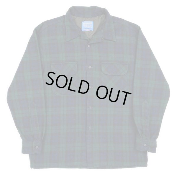 画像1: 00's Pendleton オープンカラー ウールシャツ "MADE IN USA" (1)