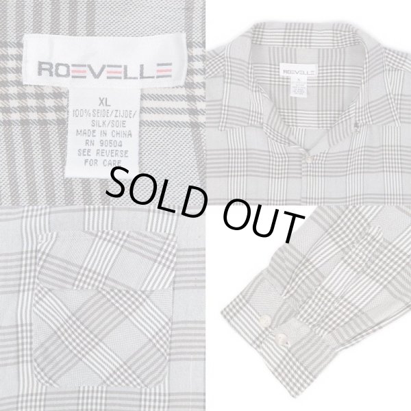 画像3: 00's ROEVELLE オープンカラー シルクシャツ (3)