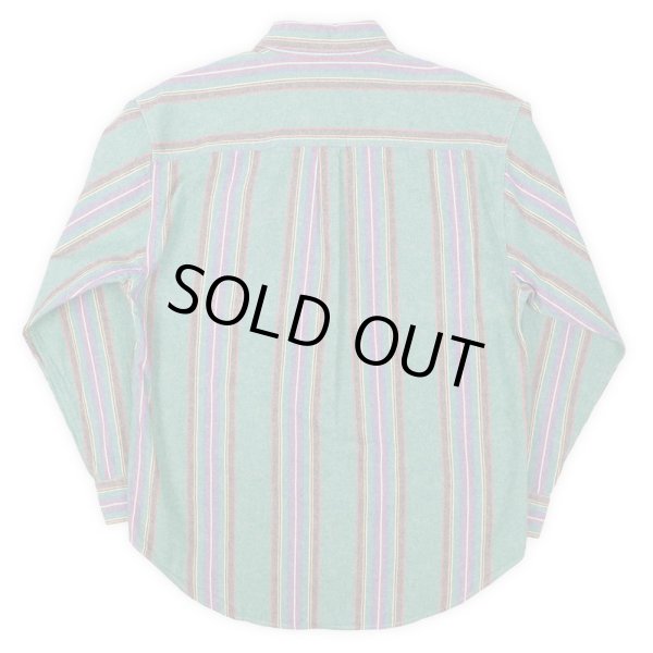 画像2: 90's OLD GAP マルチストライプ柄 ボタンダウンシャツ (2)