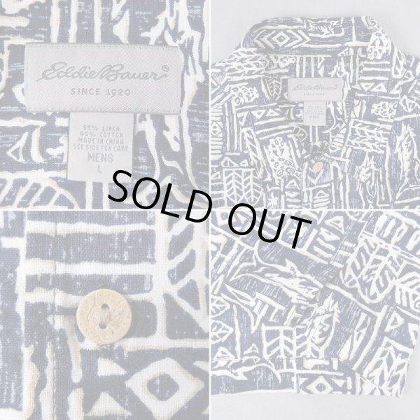 画像3: 00's Eddie Bauer S/S リネンコットンシャツ (3)