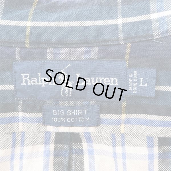 画像3: 90's Polo Ralph Lauren ボタンダウンシャツ “BIG SHIRT” (3)