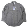 画像1: 80's WOOLRICH シャモアクロス ワークシャツ “CHARCOAL GRAY / MADE IN USA / DEADSTOCK” (1)