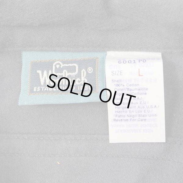 画像2: 80's WOOLRICH シャモアクロス ワークシャツ “CHARCOAL GRAY / MADE IN USA / DEADSTOCK” (2)