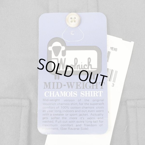 画像3: 80's WOOLRICH シャモアクロス ワークシャツ “CHARCOAL GRAY / MADE IN USA / DEADSTOCK” (3)