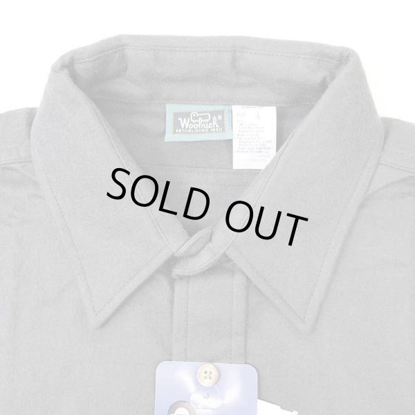 画像4: 80's WOOLRICH シャモアクロス ワークシャツ “CHARCOAL GRAY / MADE IN USA / DEADSTOCK” (4)