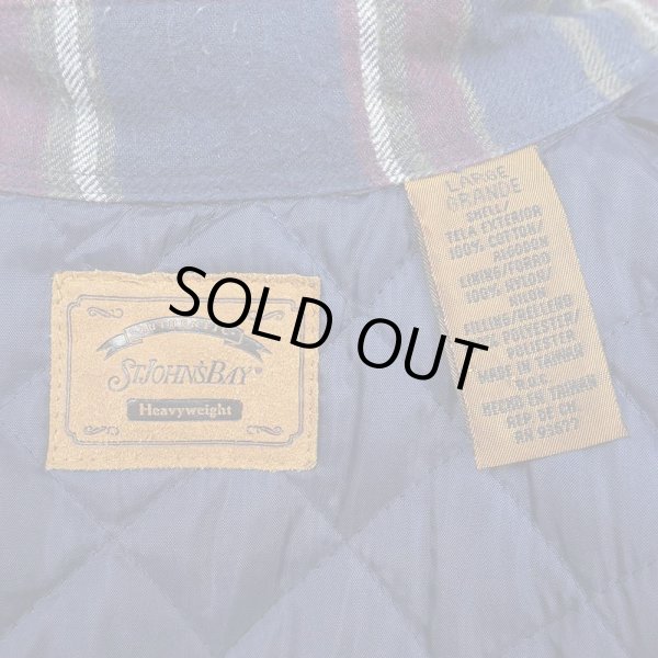 画像2: 90's ST. JOHN'S BAY キルティングライナー ネルシャツ (2)