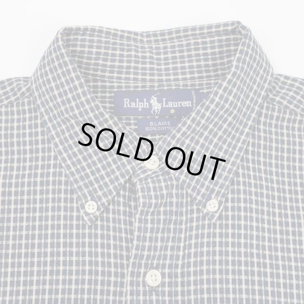 画像3: 90's Polo Ralph Lauren シアサッカー ボタンダウンシャツ "BLAIRE" (3)
