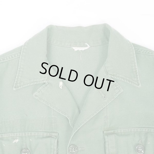 画像4: 60's US.ARMY コットンサテン ユーティリティーシャツ "1st 後期" (4)