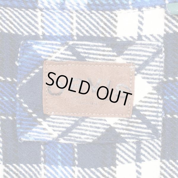画像2: 00's ORVIS ヘビーネルシャツ “Navy Plaid” (2)