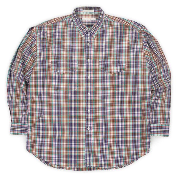 画像1: 90's PERRY ELLIS ボタンダウンシャツ "MADE IN USA" (1)