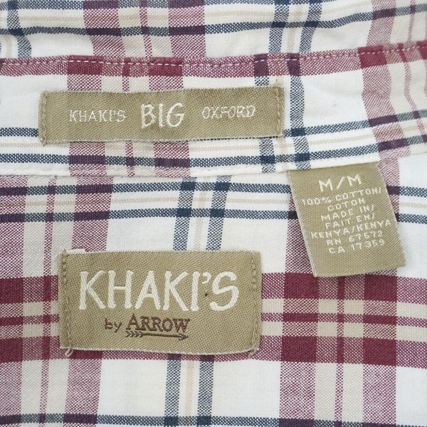 画像2: 90's KHAKI'S by ARROW S/S ボタンダウンシャツ "BIG OXFORD" (2)