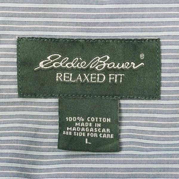 画像2: 00's Eddie Bauer S/S ボタンダウンシャツ (2)