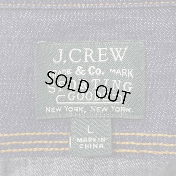 画像2: 00's J.CREW マチ付き デニムワークシャツ (2)