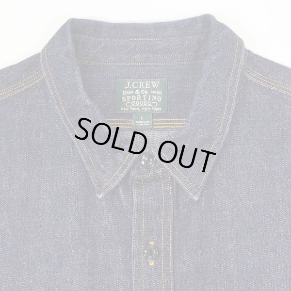 画像3: 00's J.CREW マチ付き デニムワークシャツ (3)