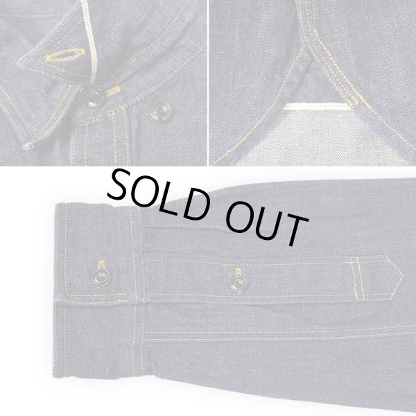 画像4: 00's J.CREW マチ付き デニムワークシャツ (4)