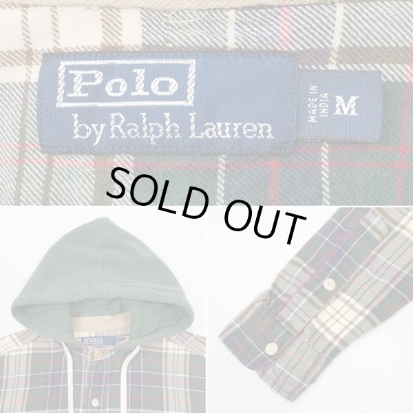 画像2: 00's Polo Ralph Lauren フーディーネルシャツ (2)