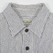 画像3: 00's L.L.Bean ヒッコリーストライプ柄 コットンワークシャツ (3)