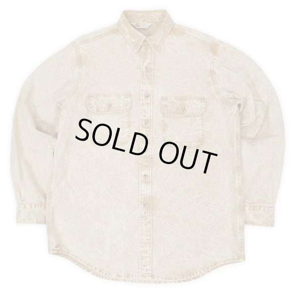 画像1: 90's Carhartt ブリーチ加工 ダックワークシャツ (1)