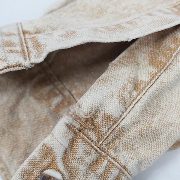 画像4: 90's Carhartt ブリーチ加工 ダックワークシャツ (4)