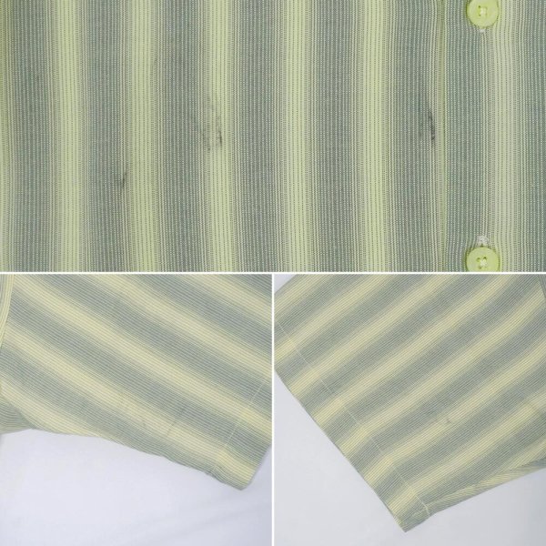 画像5: 90's LINEA DOME S/S レーヨンシャツ “Omble Stripe” (5)