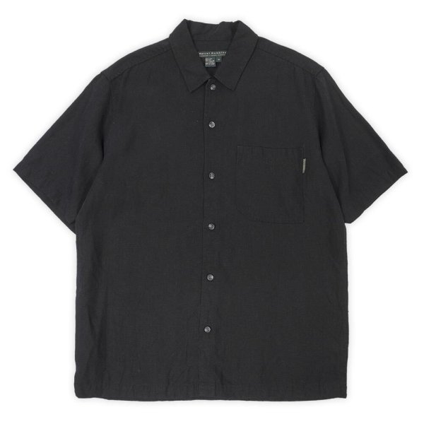 画像1: 00's Royal Robbins S/S リネンシャツ “BLACK” (1)