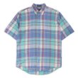 画像1: 90's Eddie Bauer S/S ボタンダウンシャツ "Manteca Madras" (1)