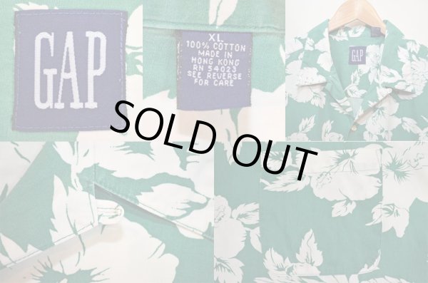 画像3: 90's OLD GAP コットンハワイアンシャツ (3)