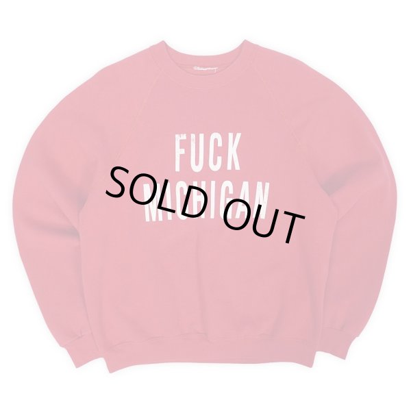 画像1: 80's FUCK MICHIGAN カレッジプリントスウェット (1)