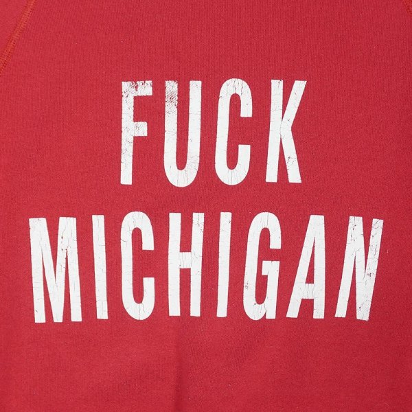画像2: 80's FUCK MICHIGAN カレッジプリントスウェット (2)