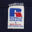 画像2: 90's RUSSELL 前V ブランクスウェット "NAVY / MADE IN USA" (2)